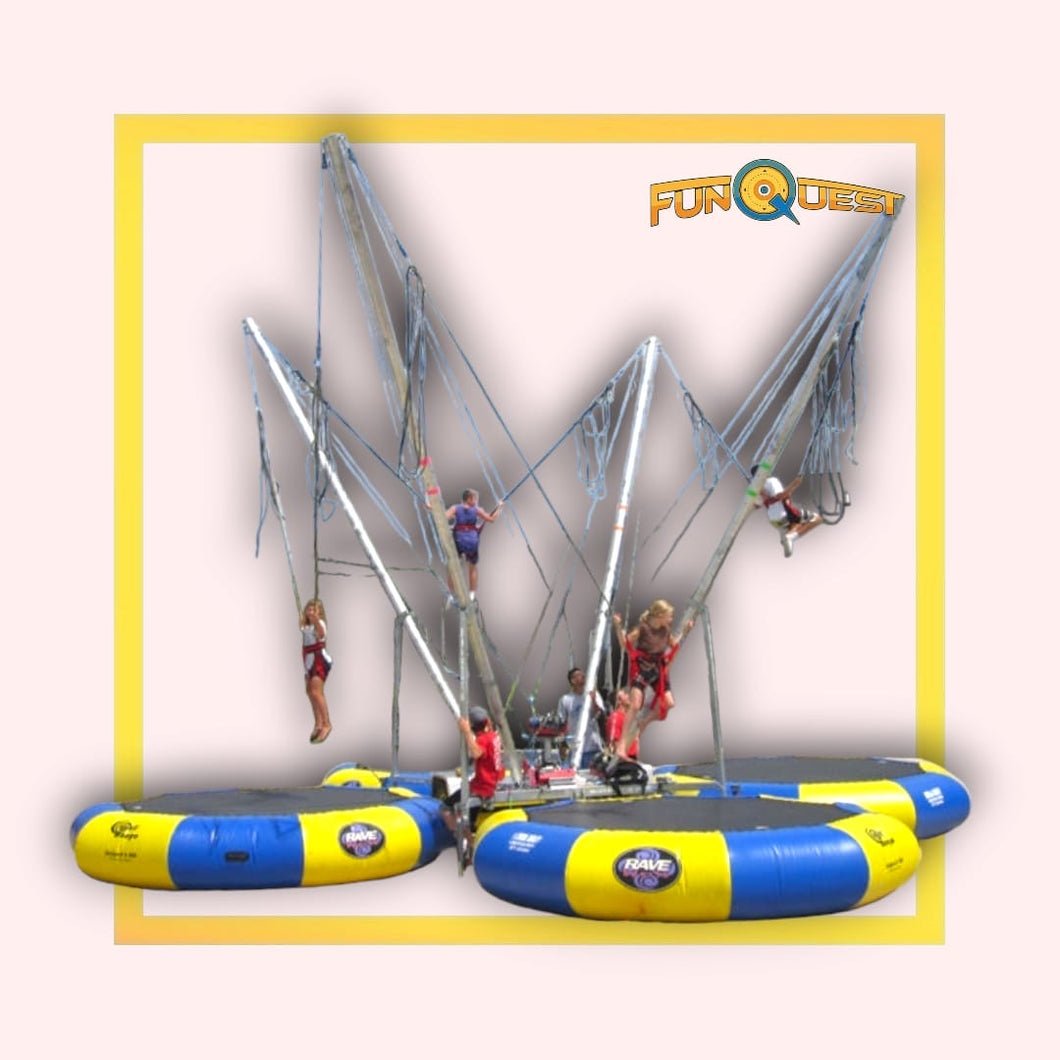 4 Beds Bungee Trampoline