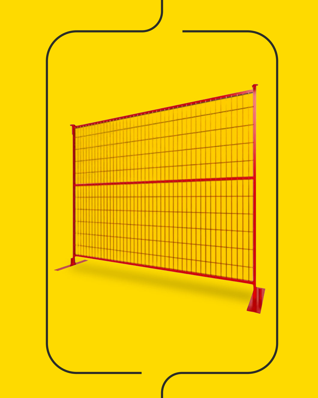Crowd Control fences Frame-White (Per Piece)