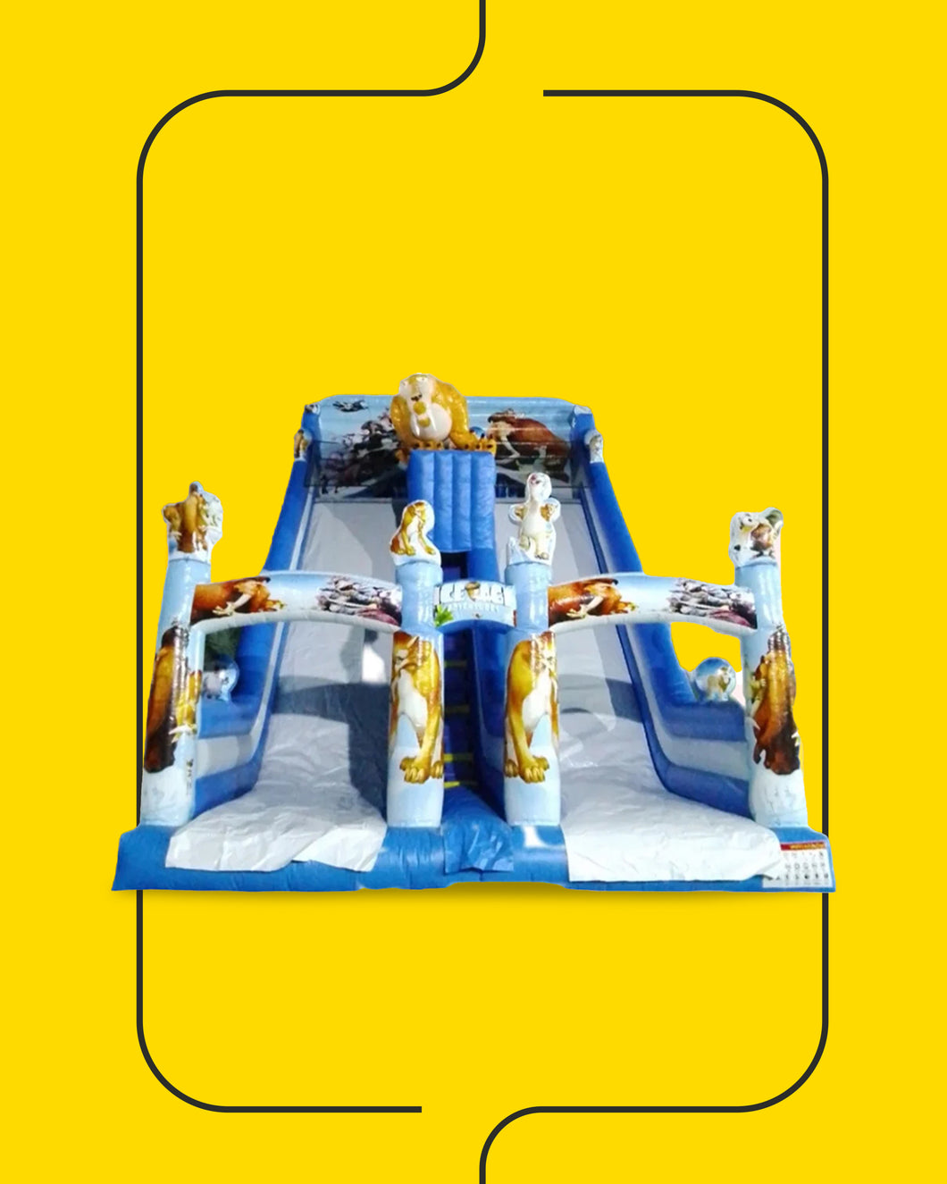 منزلق جبل الجليد القابل للنفخ