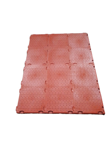Plastic Portable Event Flooring-Red (Price per sqm)