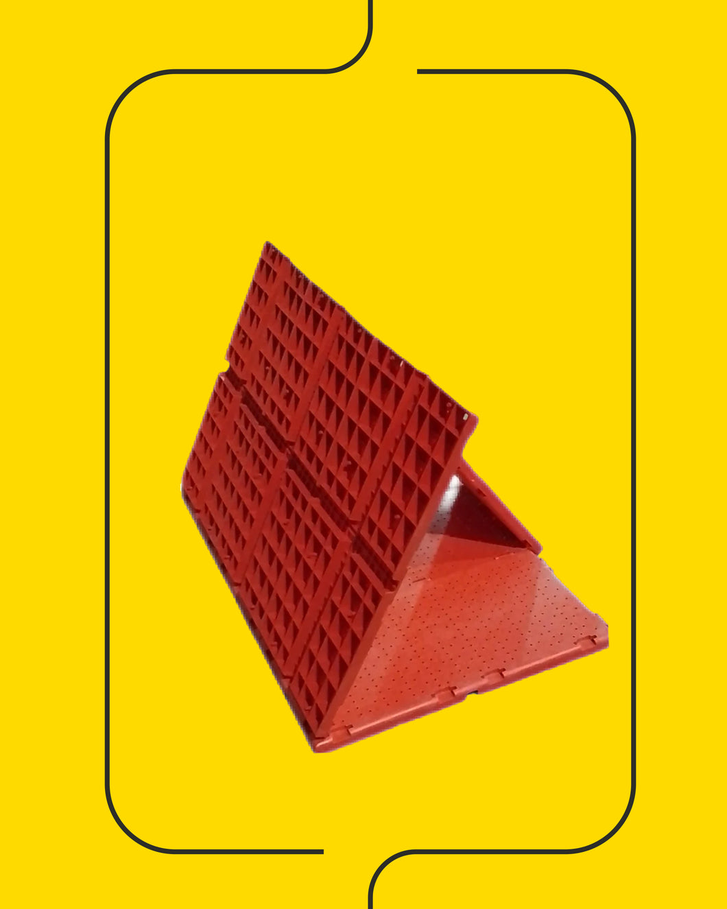 أرضيات بلاستيكية محمولة للمناسبات - لون أحمر (السعر للمتر المربع)